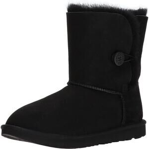 UGG Big Kids Bailey Button II Boots Black Size 4K